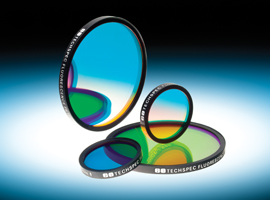 TECHSPEC&reg; Fluorescence Bandpass Filters perfectly matched to common fluorophores