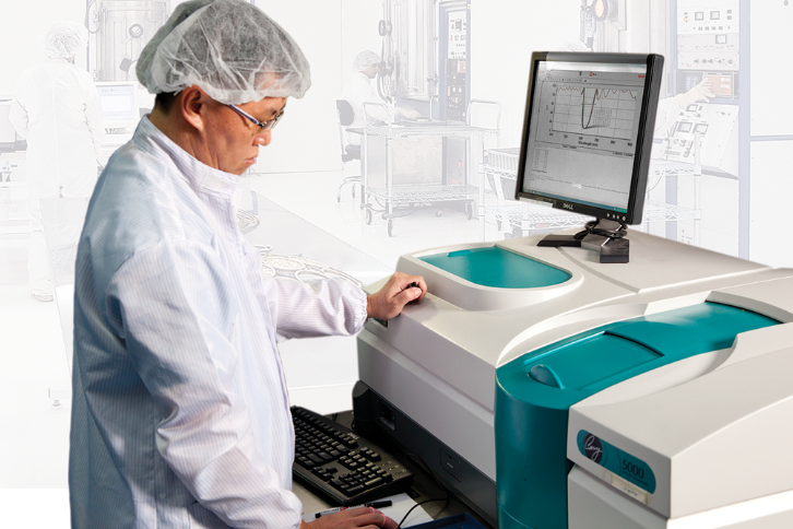 Figure 2: Spectrophotometers are often utilized to measure the transmission of optical components