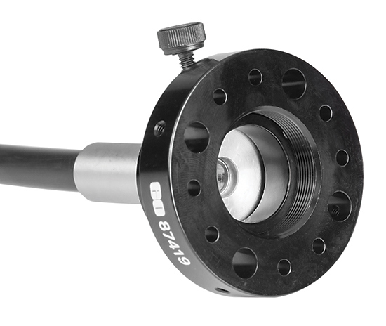 A C-Mount Threaded Plate with Fiber Optic Adapters and Light Guide